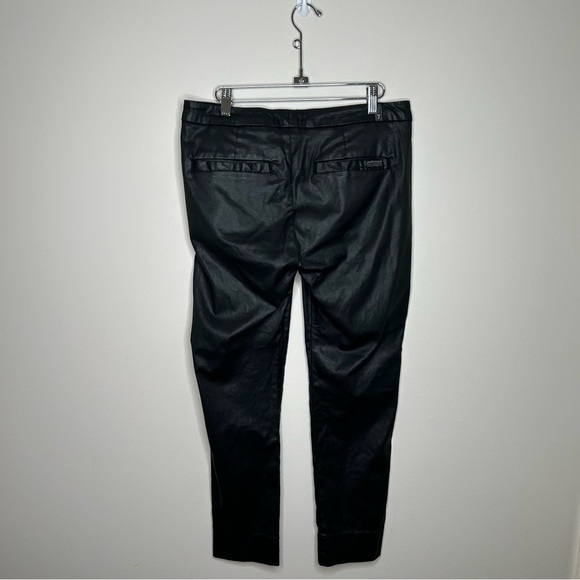 7 For All Mankind Slim Chino Faux Leather Pants Size 28 - Picture 5 of 10